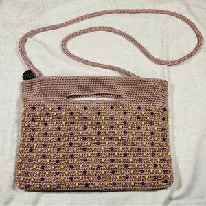 Beaded Crochet Shoulder Bag